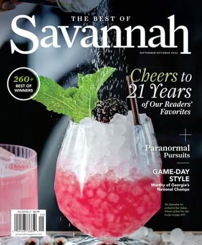 Savannah Magazine September October 2022 Cover