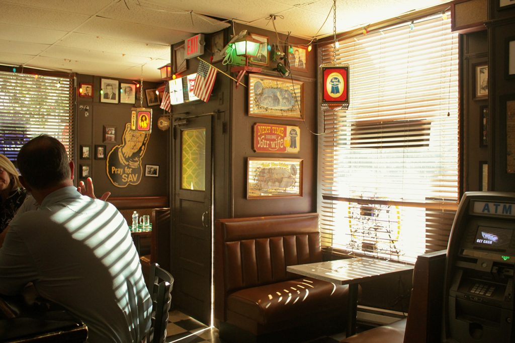 Interior of dive bar Pinkie Masters, a Best of Savannah winner