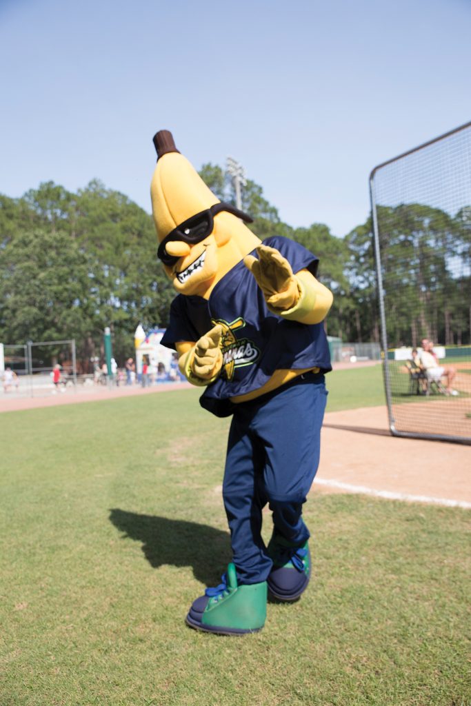 Best of Savannah honorable mention Savannah Bananas mascot dancing