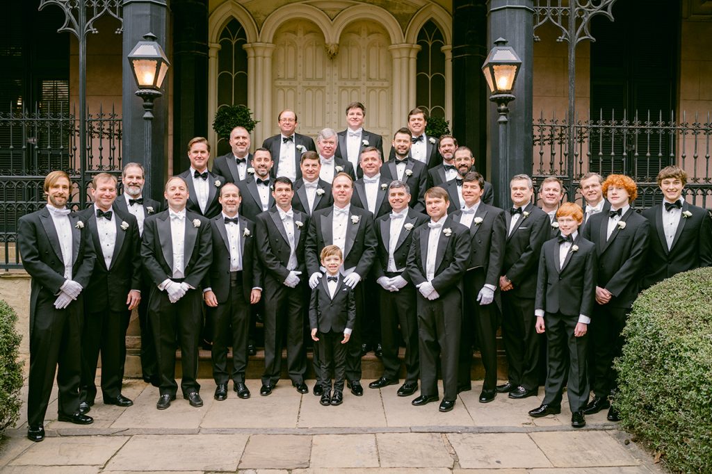 groom and 25 groomsmen